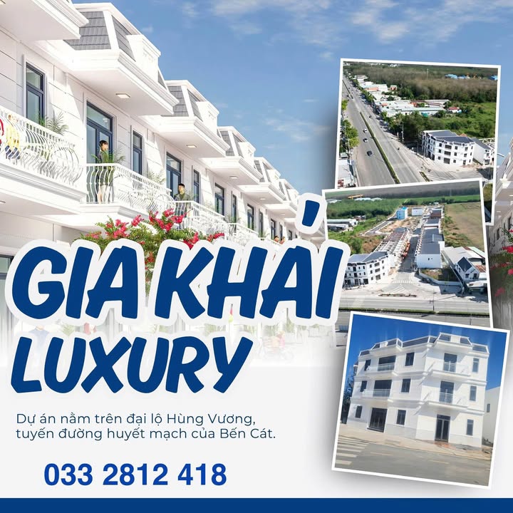 Shophouse Gia Khải Luxury Bến Cát 72m² giá 2.5 tỷ - Mặt tiền kinh doanh đắc địa!