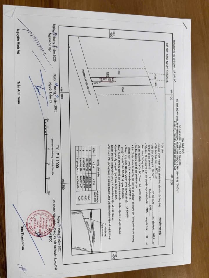 Đất nền Thị Trấn Đất Đỏ 647m² giá 2.4 tỷ - Đầu tư sinh lời ngay tại trung tâm!