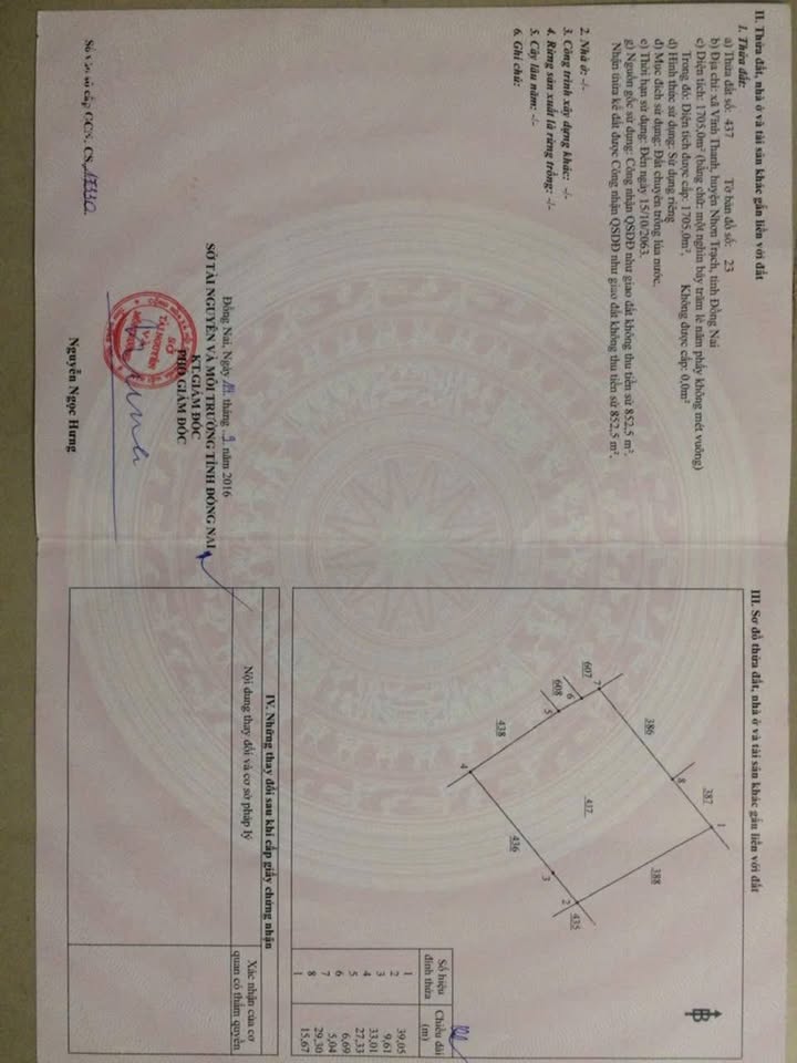 Đất nền xã Vĩnh Thanh, Nhơn Trạch 3572m² giá 5 tỷ - Cơ hội đầu tư lớn!