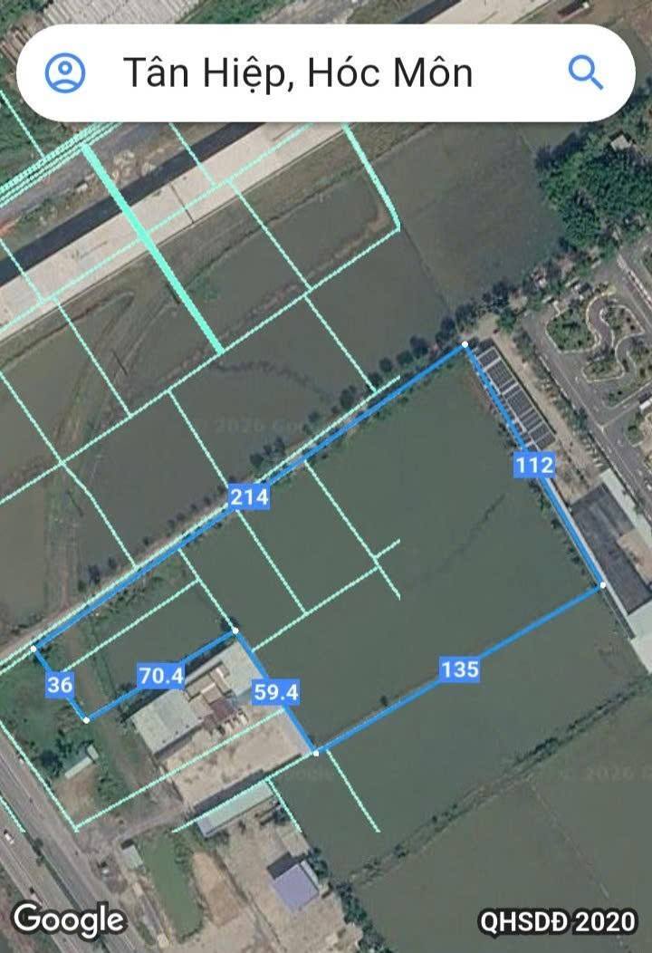 Đất nền 16348m² tại Quốc lộ 22, Hóc Môn - Giá chỉ 8 triệu/m², đầu tư sinh lời!