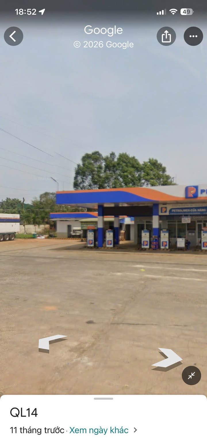 Cây xăng mặt tiền Quốc lộ 14A, 10000m², kinh doanh tốt ngay!