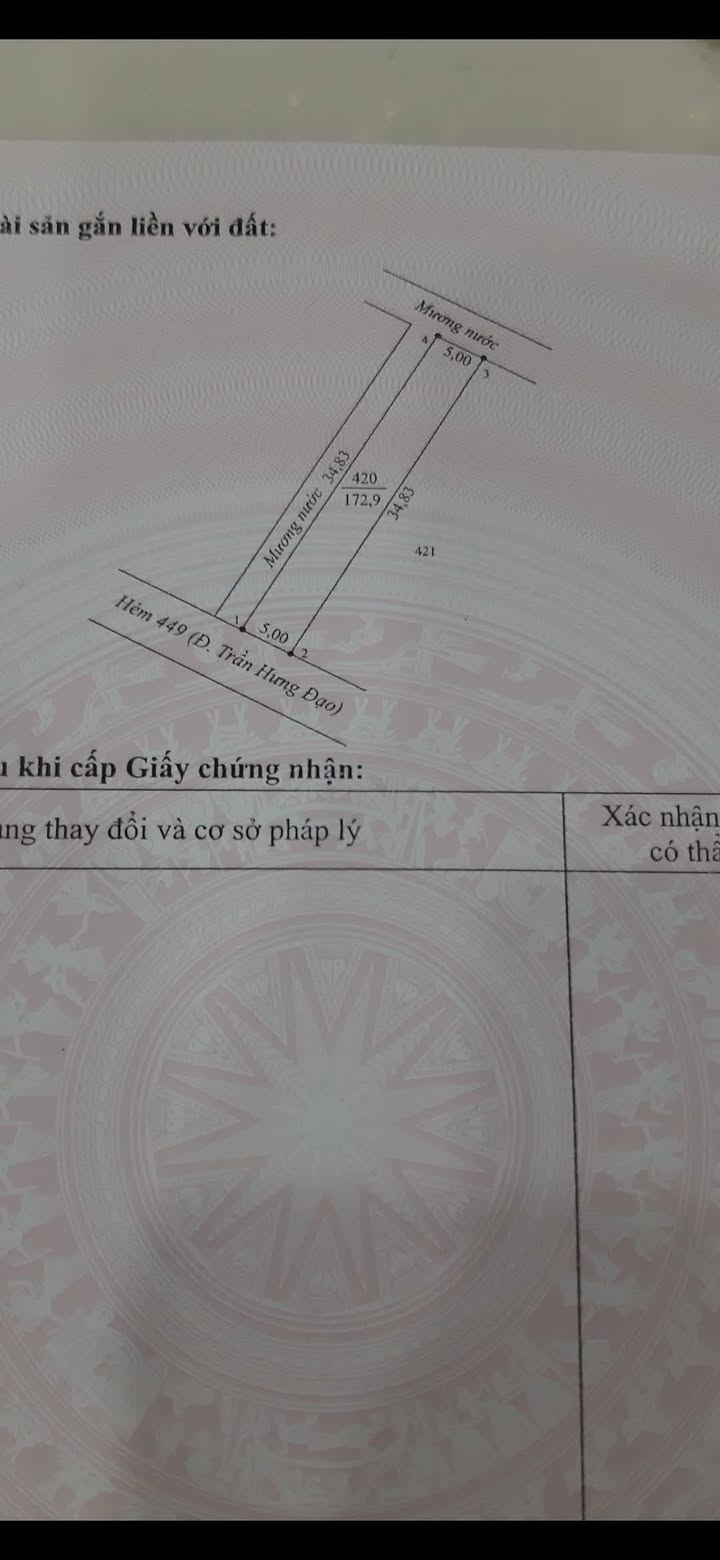 Đất nền Hẻm 449, Trần Hưng Đạo, Sóc Trăng 175m² - Sổ đỏ chính chủ!