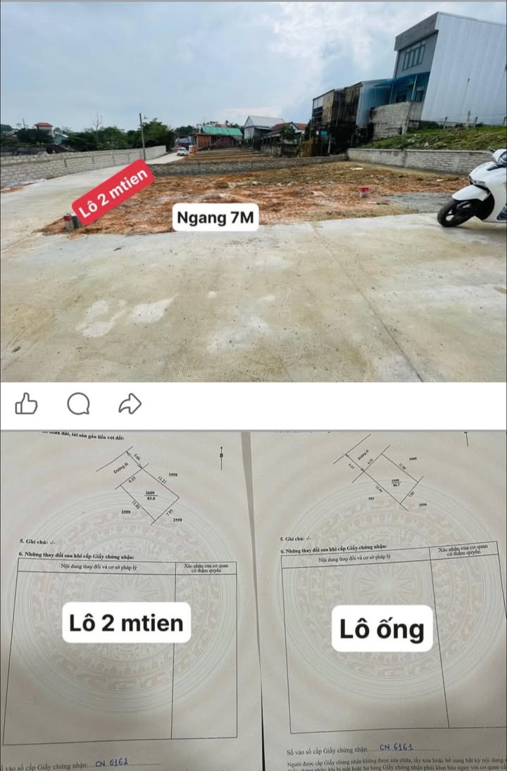 Đất mặt tiền Kiệt 124 Tôn Thất Sơn, TP Huế 82m² giá 700 triệu - Sổ hồng chính chủ!