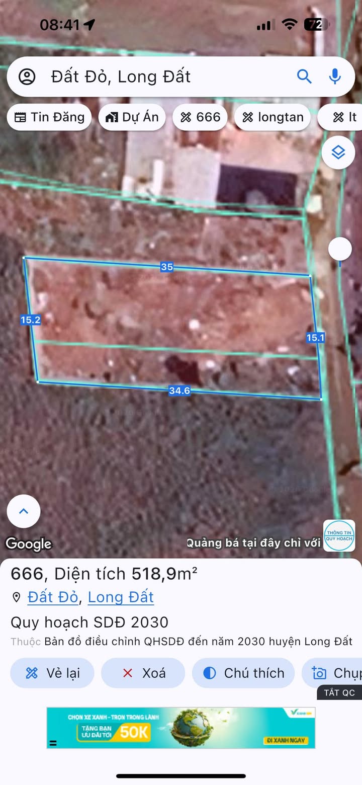 Đất nền Thị trấn Đất Đỏ 525m² giá chỉ 3 tỷ - Sổ đỏ chính chủ!