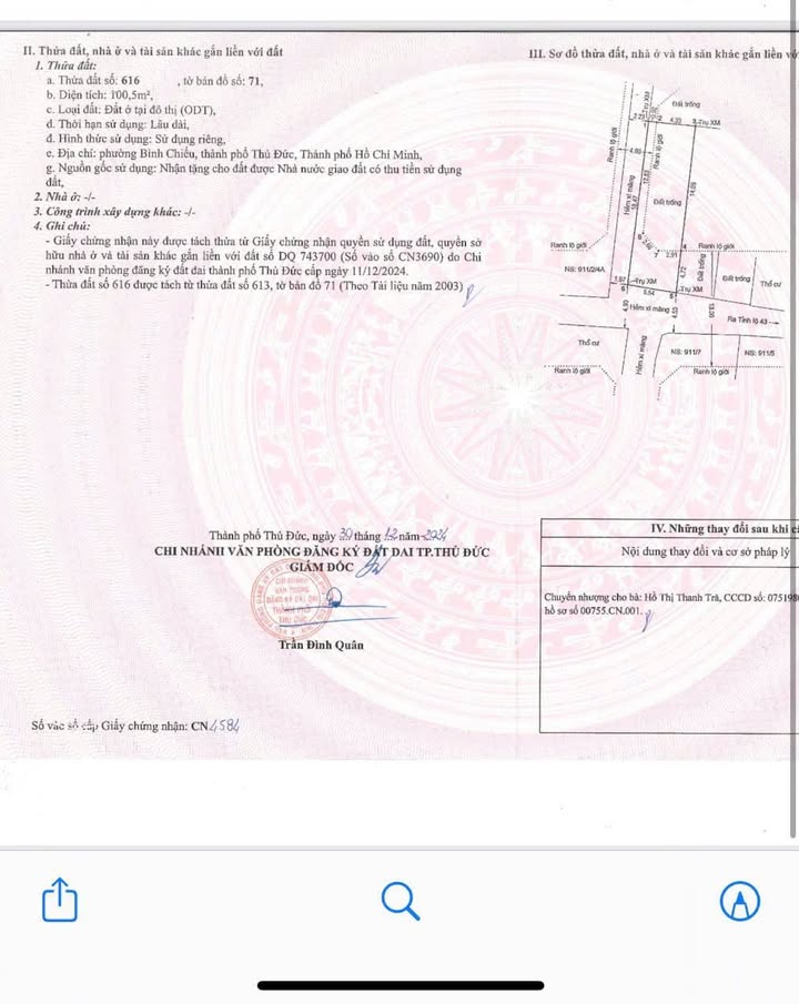 Đất 2 mặt tiền phường Bình Chiểu, Thủ Đức 100m² giá chỉ 4.7 tỷ - Cơ hội đầu tư hấp dẫn!