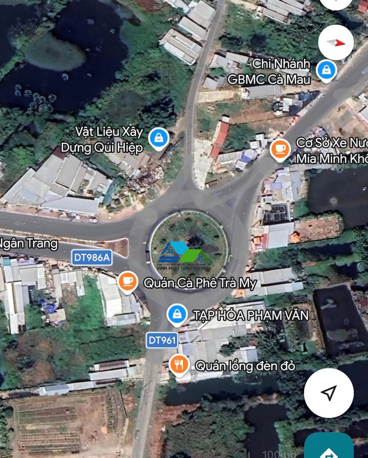 Đất thổ cư 868m² tại vòng xoay Ngô Quyền, Cà Mau - Đầu tư sinh lời ngay!