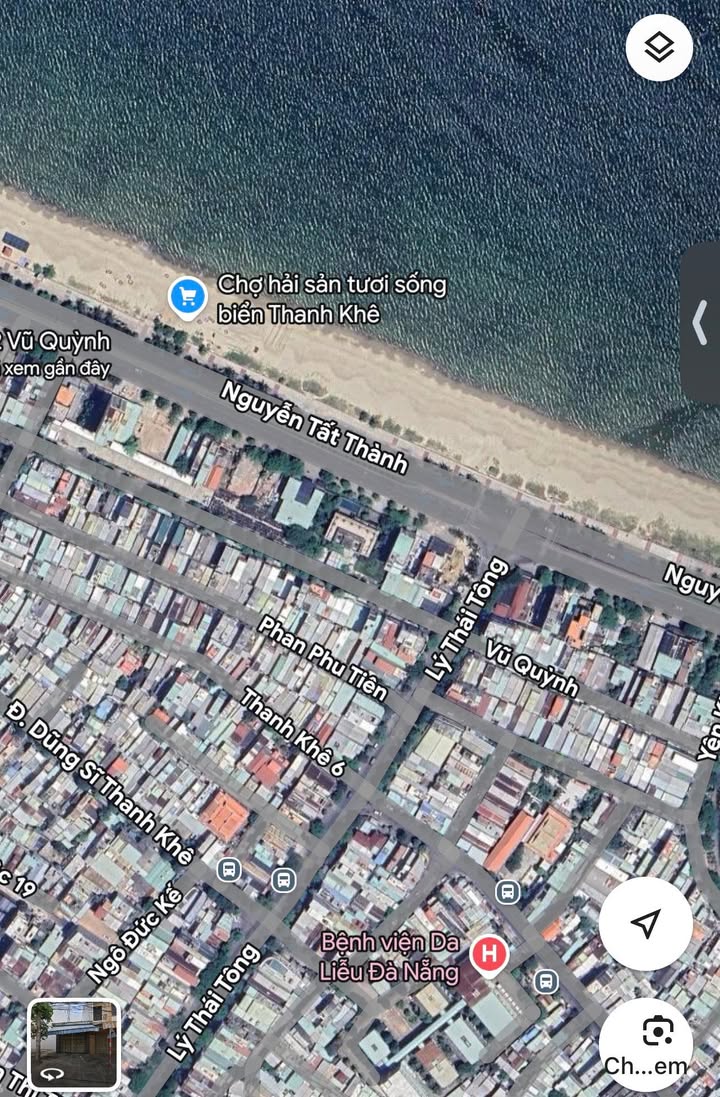 Đất mặt tiền Vũ Quỳnh Thanh Khê 75m² giá 7 tỷ - Vị trí đắc địa gần biển!