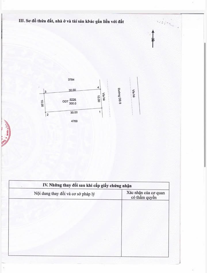 Đất thổ cư 300m² tại đường DB8, Bến Cát - Giá chỉ 6 tỷ, gần trường học!