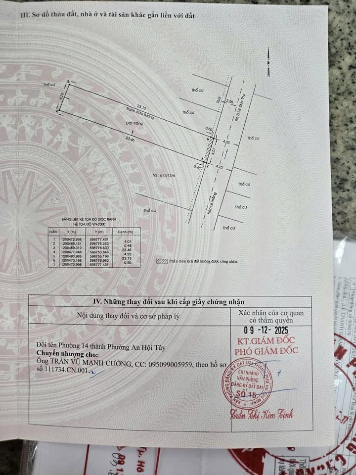 Lô đất đẹp Gò Vấp 95.8m² giá 7.399 tỷ - Hẻm xe tải, khu cao tầng