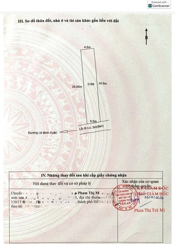 Đất thổ cư Nhơn Thạnh Trung Tân An 111m² giá 495 triệu - Cơ hội đầu tư tuyệt vời!