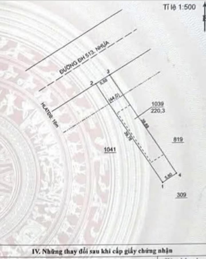 Đất thổ cư 513 Đường Dh, Xã Vĩnh Hoà, 218m² giá 1 tỷ - Cơ hội đầu tư tuyệt vời!