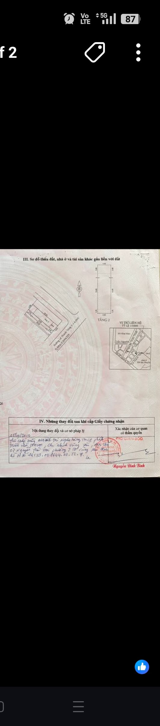 Nhà mặt tiền Đường Lê Thánh Tông, 100m² giá 8 tỷ - Khu dân cư VIP