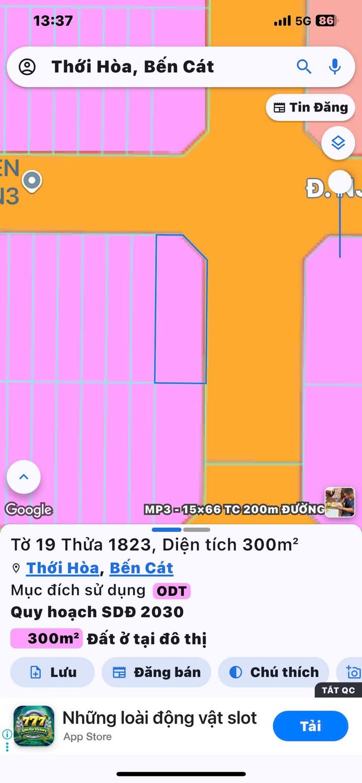 Đất nền góc DJ8a&NJ2, Phường Mỹ Phước, 300m² giá 5 tỷ - Đầu tư sinh lời hấp dẫn!