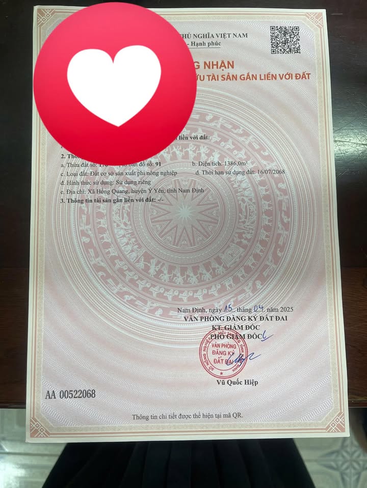 Đất dịch vụ tại Xã Yên Quang, Huyện Nho Quan, 1440m² - Giá thương lượng hấp dẫn!