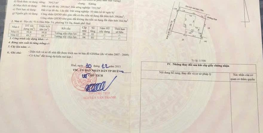 Nhà Mặt Tiền Kiệt Oto Hàn Mặt Tử, Huế - 465m² Kinh Doanh Khách Sạn 21 Tỷ