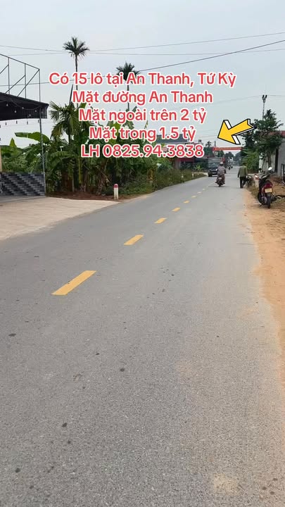 Bán đất mặt đường An Thanh, TP Hải Phòng - Diện tích 200m² chỉ từ 1.5 tỷ