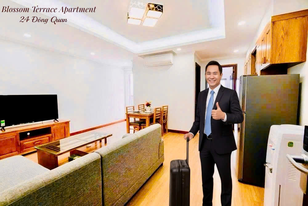 Căn hộ Blossom Terrace 55m² (1PN) - Full Nội Thất, Tiện Ích 5 Sao - Giá 12 Triệu/Tháng