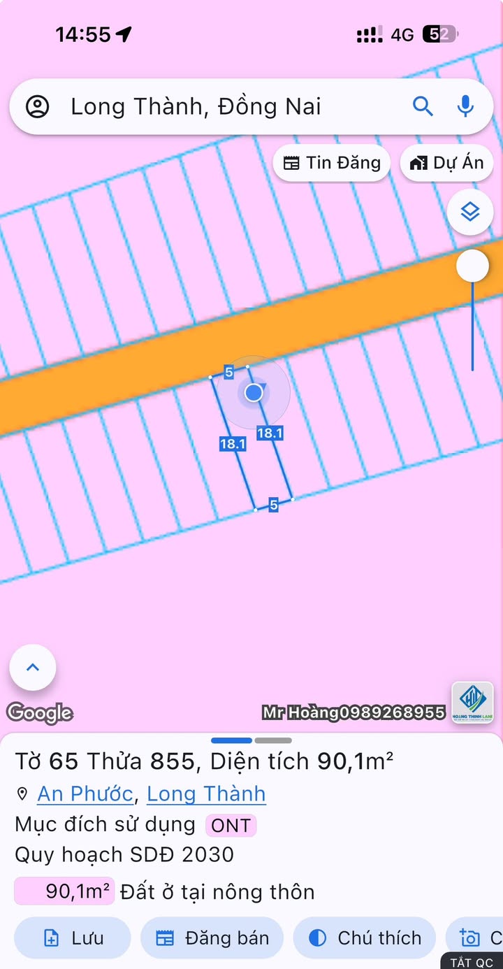 Lô đất ấp 3 xã An Phước 90m² - Đầu tư sinh lời tại Long Thành!