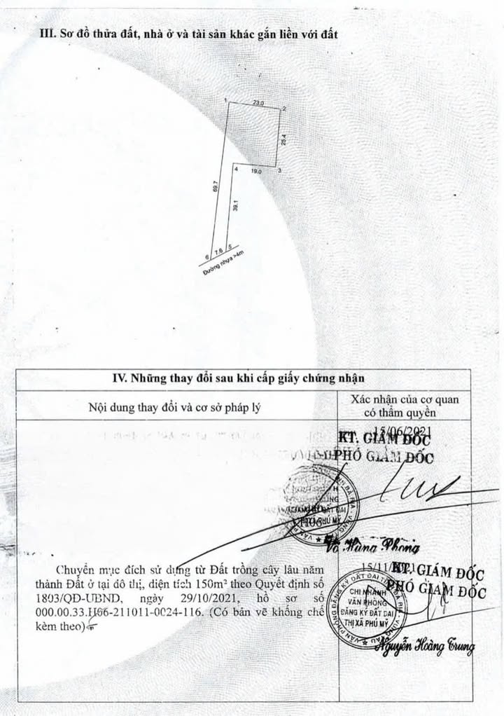 Đất Vườn 838m² Mặt Tiền Đường Nhựa Phường Phú Mỹ, Bà Rịa - Vũng Tàu - Sổ Hồng