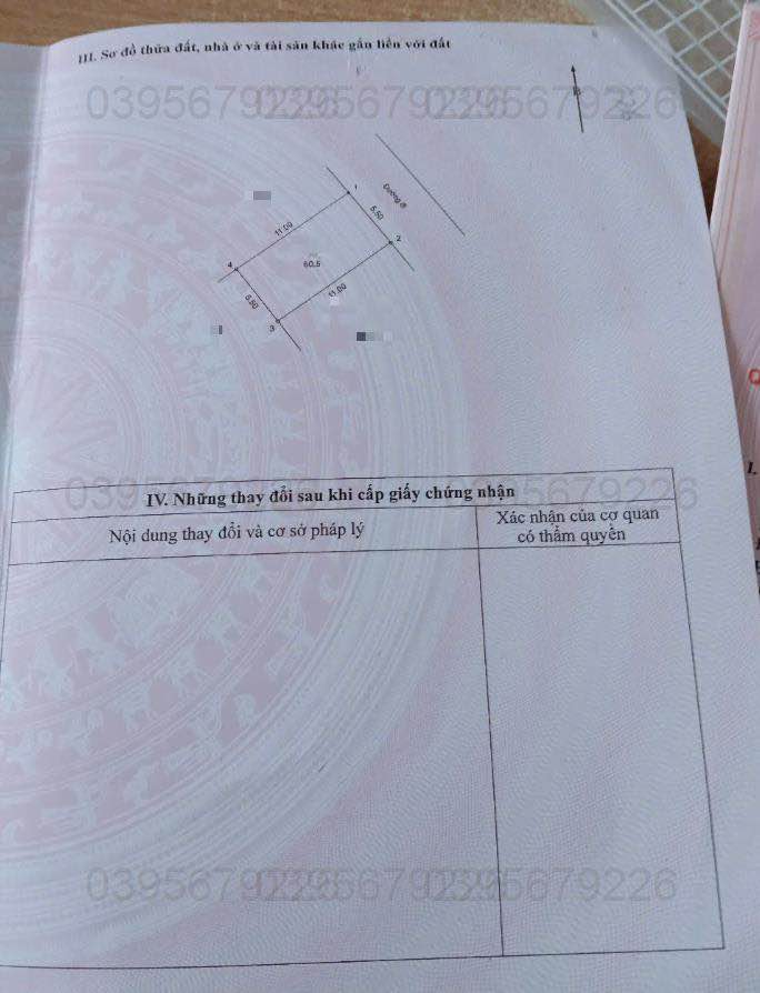 Đất nền xã Đông Sơn, huyện Chương Mỹ 60,5m² giá chỉ 1 tỷ - Cơ hội đầu tư hấp dẫn!