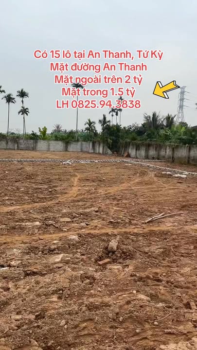 Đất nền mặt đường An Thanh, Hải Phòng 200m² giá từ 1.5 tỷ - Sổ đỏ chính chủ!