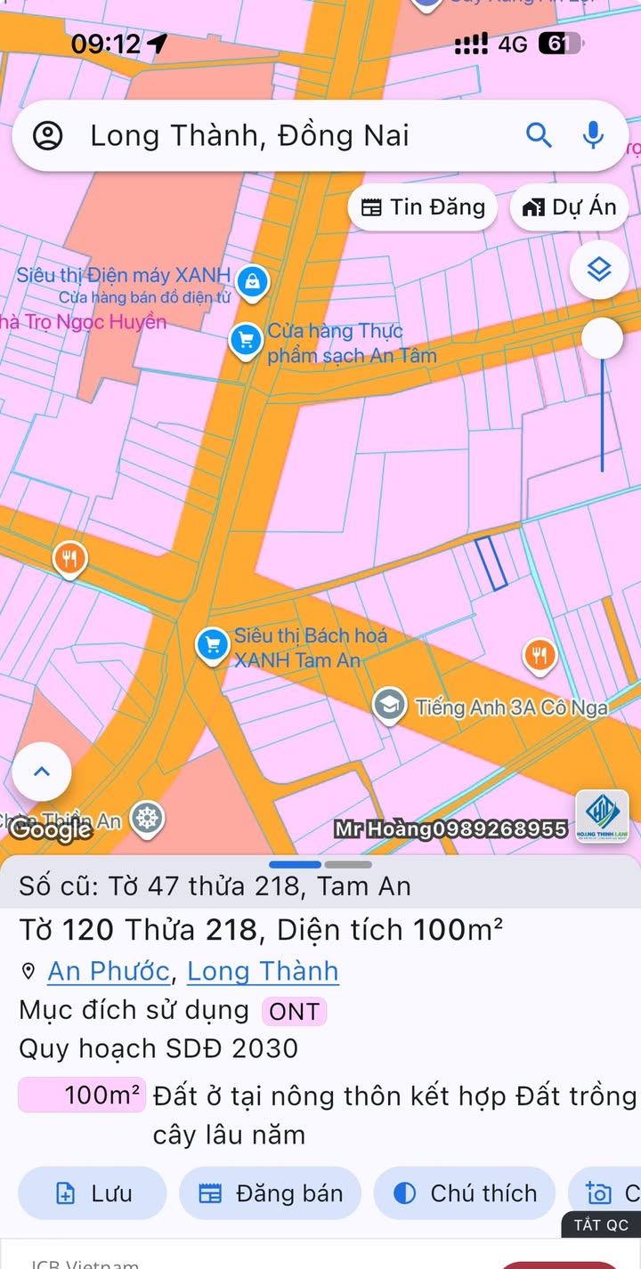 Đất nền xã Tam An, Long Thành 100m² - Pháp lý rõ ràng, giá đầu tư hợp lý!