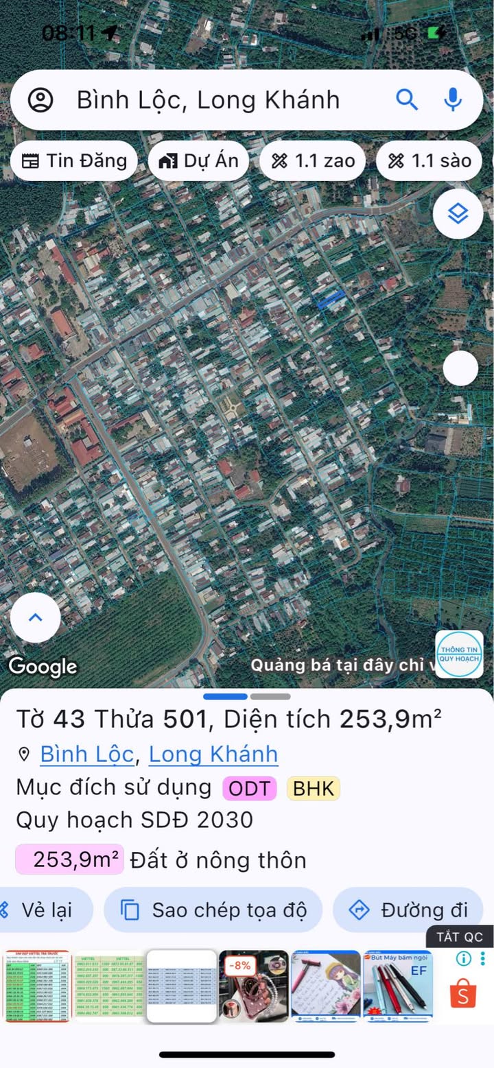 Đất thổ cư 252m² tại Xuân Thiện, Thống Nhất - Giá chỉ 1 tỷ, thương lượng!