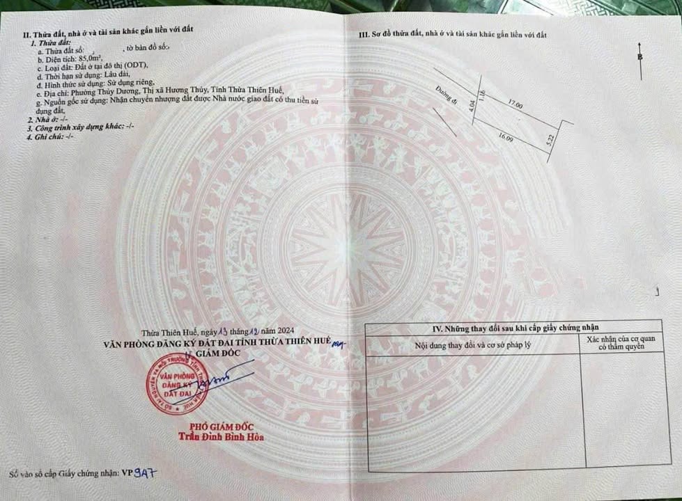 Đất kiệt ô tô Dương Thiệu Tước, phường Thanh Thủy, 85m² giá 2.15 tỷ - Đầu tư sinh lời ngay!