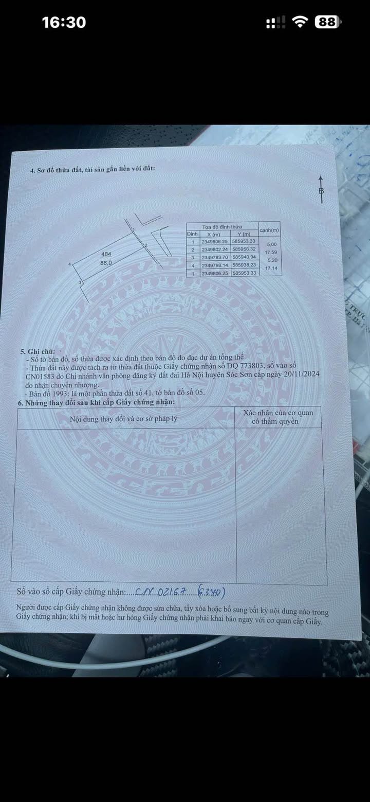 Đất thổ cư 88m² tại Hồng Kỳ, Sóc Sơn - Giá chỉ 3x triệu/m² - Đường rộng, gần khu công nghiệp!