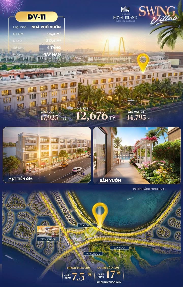 Căn hộ Vinhomes Royal Island 96m² - Sống sang chuẩn Hoàng Gia!