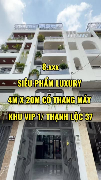 Nhà 4 Tầng Có Thang Máy 80m² - Thạnh Lộc, Quận 12 - Giá Tốt