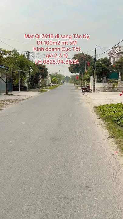 Đất mặt Quốc lộ 391B tại Đồng Tràng, Tứ Kỳ - 100m² giá 2.3 tỷ - Đầu tư sinh lời!