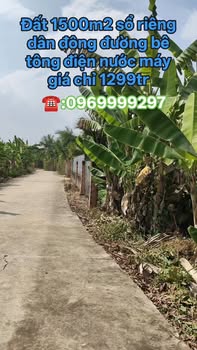 Đất nền khu phố 6 Vĩnh An 1500m² giá 1.3 tỷ - Cơ hội hiếm có!