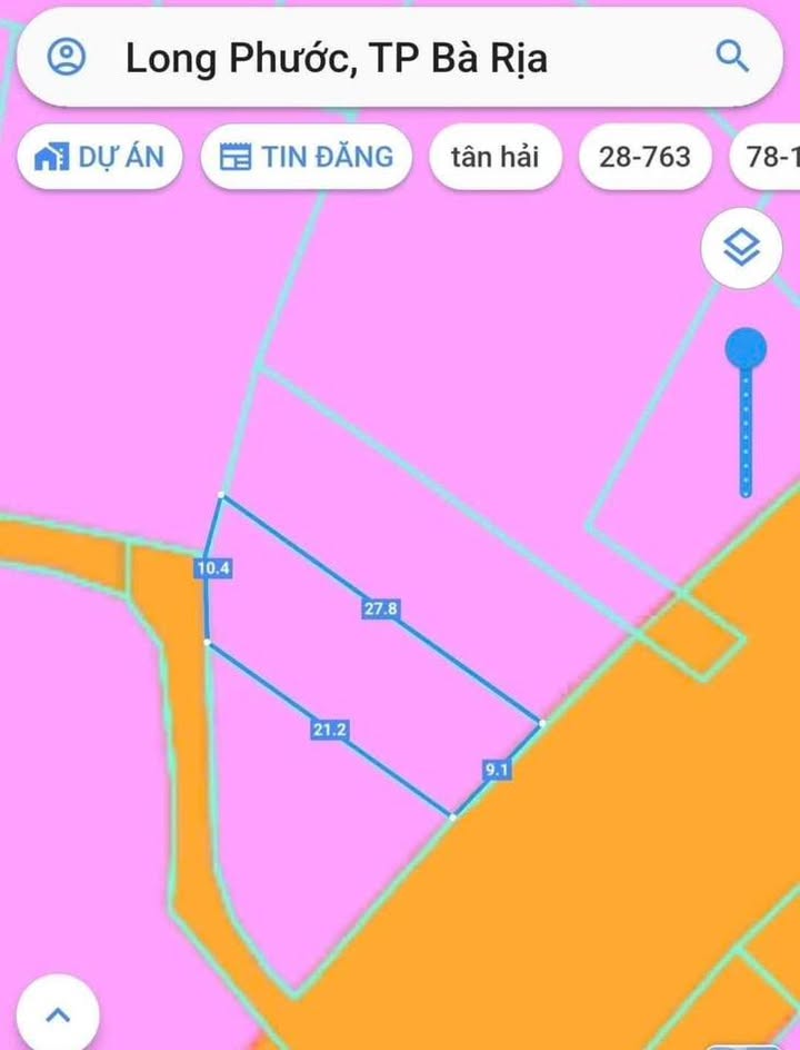 Đất thổ cư mặt tiền Tỉnh Lộ 52, Phường Long Tâm, 189m² giá 5.2 tỷ - Tiềm năng kinh doanh lớn!