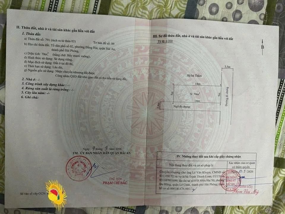 Đất nền lô góc Đằng Hải Hải Phòng 70m² giá 3.64 tỷ - Ô tô vào tận nơi!