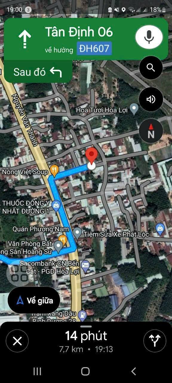 Đất nền Hòa Lợi, Bến Cát, Bình Dương 199m² - Đầu tư tiềm năng