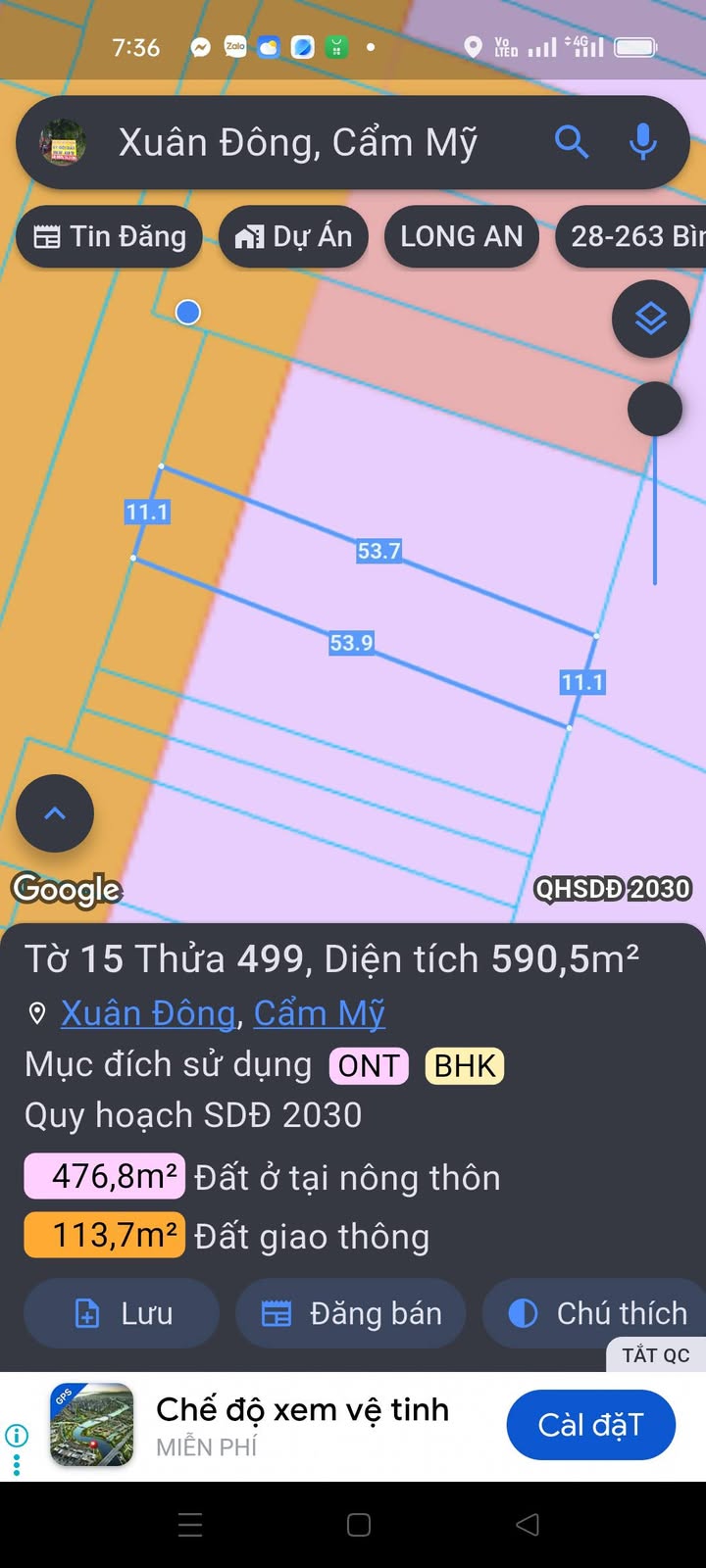 Lô đất mặt tiền tỉnh lộ 765, xã Xuân Đông, 540m² - Cơ hội đầu tư vàng!