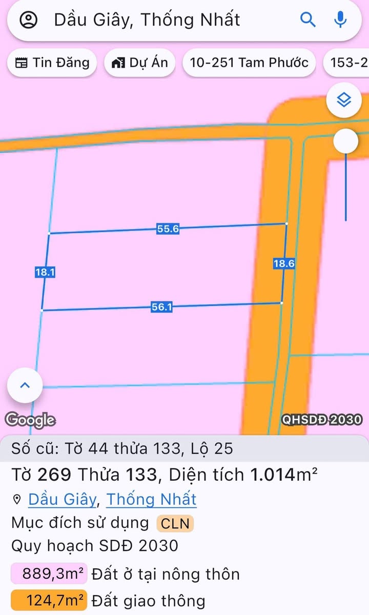 Đất nền Hương lộ 10, Bình An, Long Thành 1000m² giá 1 tỷ - Cơ hội đầu tư hấp dẫn!