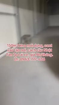 Cho thuê kho 150m² Nguyên Khê, Đông Anh - Xe Cont Tới Tận Nơi, Giá 9 Triệu