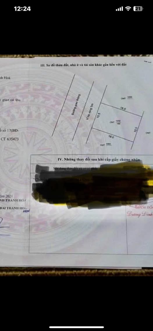 Đất nền khu đô thị Ông Tình Sầm Sơn 189m² - Giá thỏa thuận hấp dẫn!