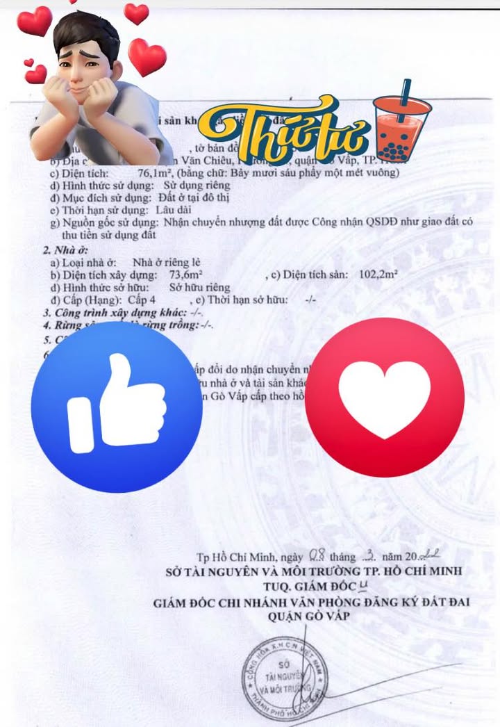 Bán Đất Tặng Nhà Phạm Văn Chiêu, Gò Vấp - 76m² Giá 4.6 Tỷ