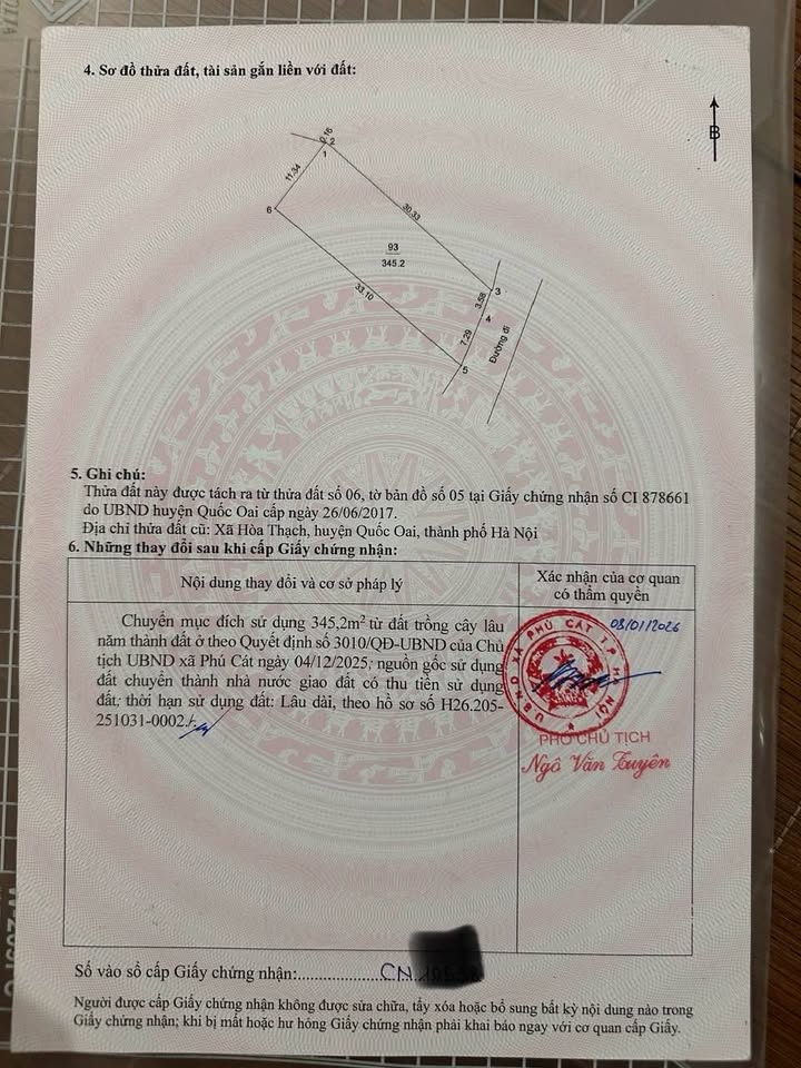 Đất thổ cư 351m² tại đường Hòa Trúc - Phú Cát, giá thỏa thuận - Cơ hội đầu tư hấp dẫn!