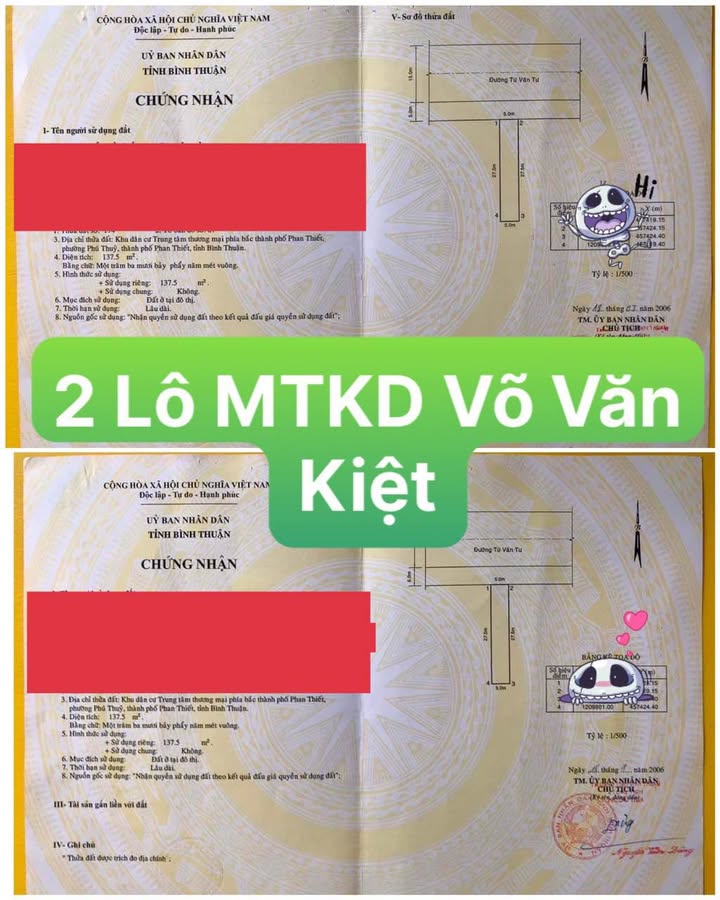 Đất Nền Mặt Tiền Võ Văn Kiệt, Phan Thiết - Kinh Doanh Đắc Địa 275m²