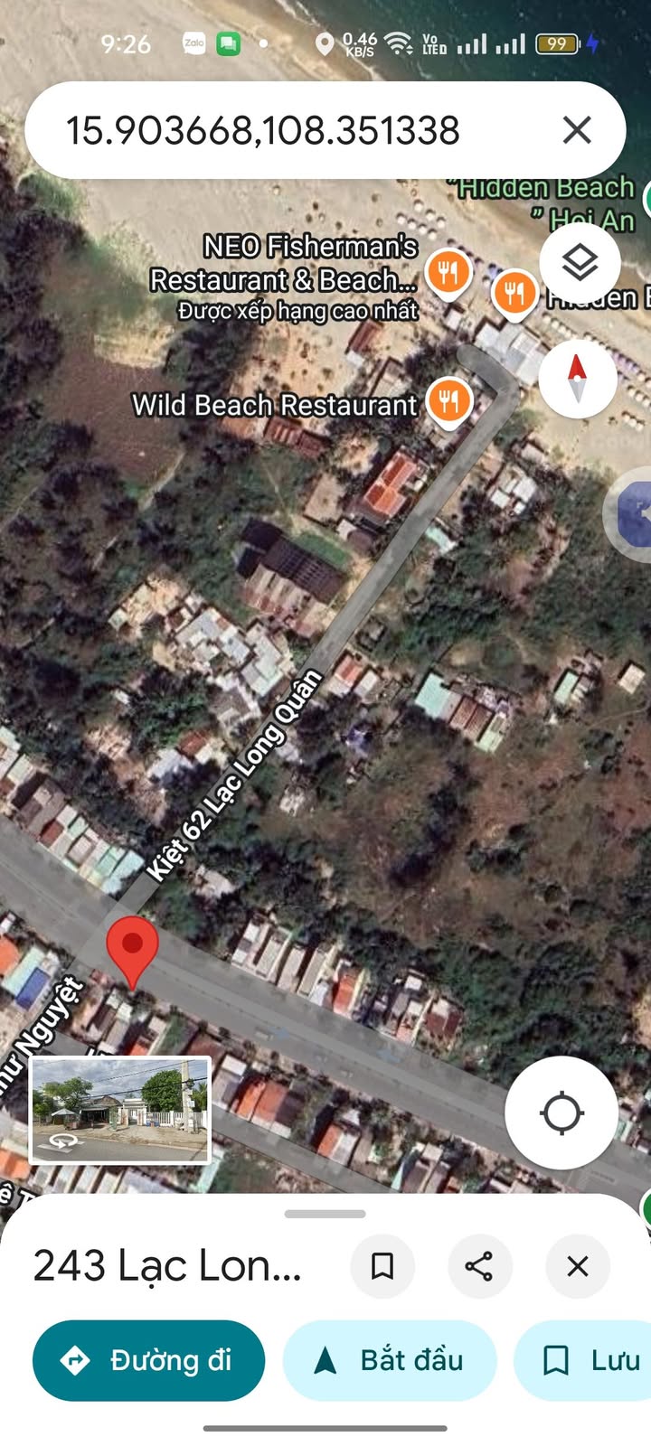 Đất ở Mặt tiền đường Lạc Long Quân Hội An 100m² giá 4 tỷ - Đầu tư sinh lời ngay!