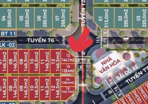 Đất nền KDT Dragon B2 Lào Cai 144m² giá 4 tỷ - Lô góc 3 mặt tiền