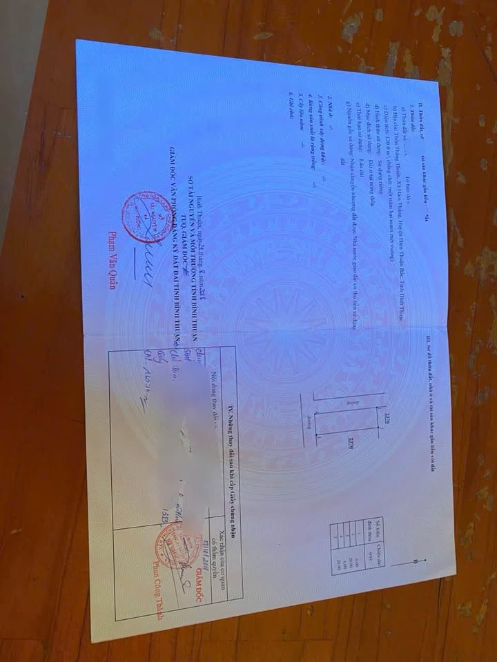 Đất nền góc 2 mặt tiền đường bê tông tại Huyện Bắc Bình 120m² - Giá chỉ 800 triệu