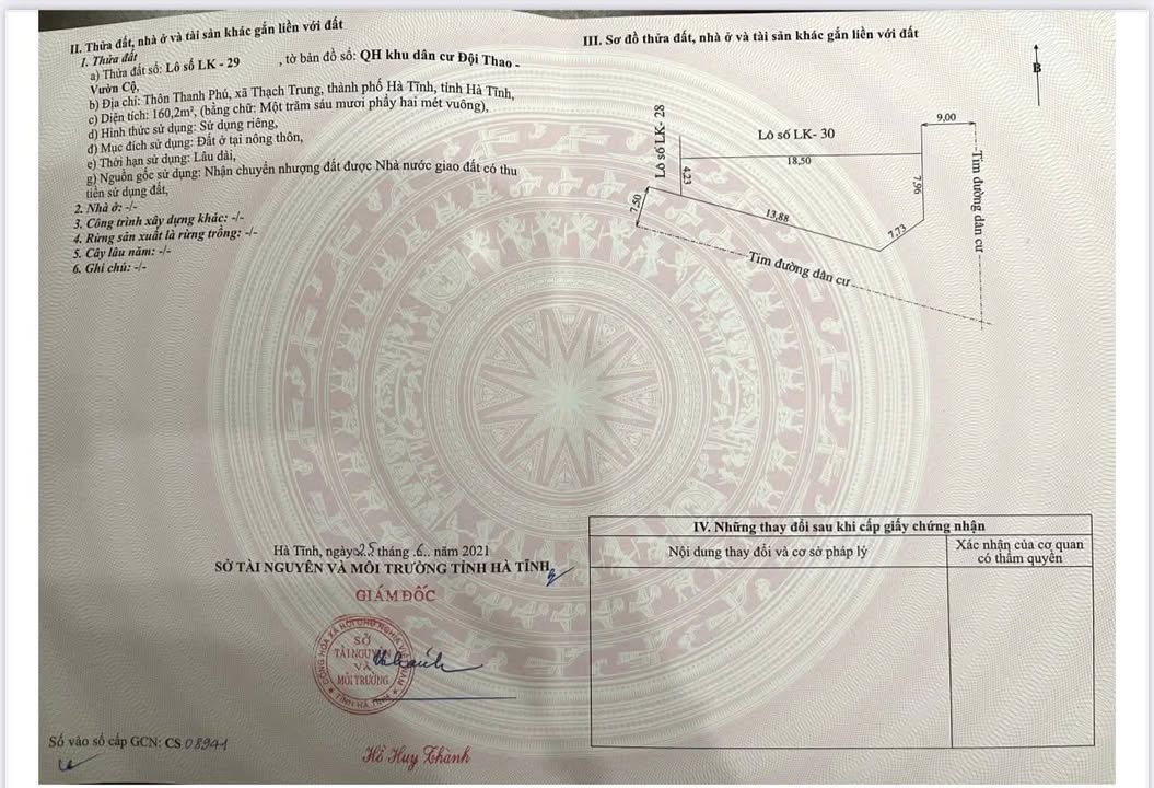 Đất nền hai mặt tiền khu quy hoạch sinh thái Grin Thanh Phú 160m² giá 3 tỷ - Cơ hội đầu tư hấp dẫn!