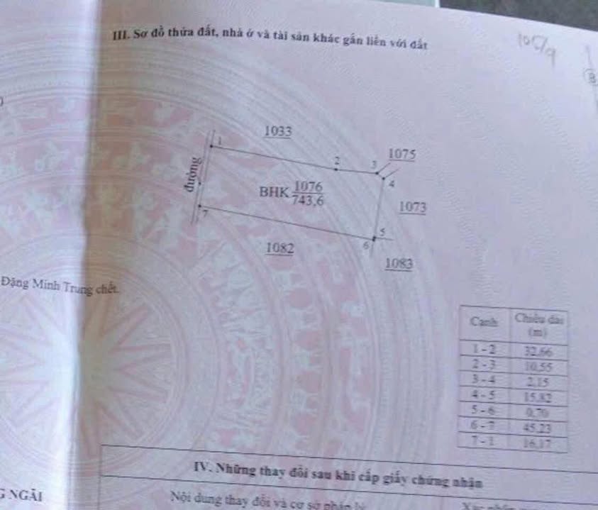 Đất nền 540m² tại xã Tịnh Sơn, huyện Sơn Tịnh - Sổ hồng chính chủ, giá thỏa thuận!