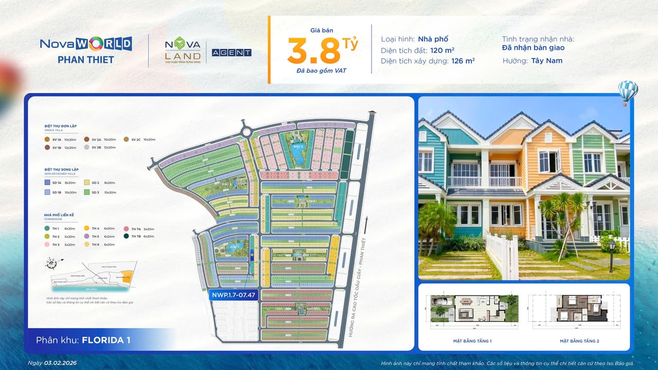 Shophouse Novaworld Phan Thiết 120m² giá 3.8 tỷ - Sổ hồng chính chủ!