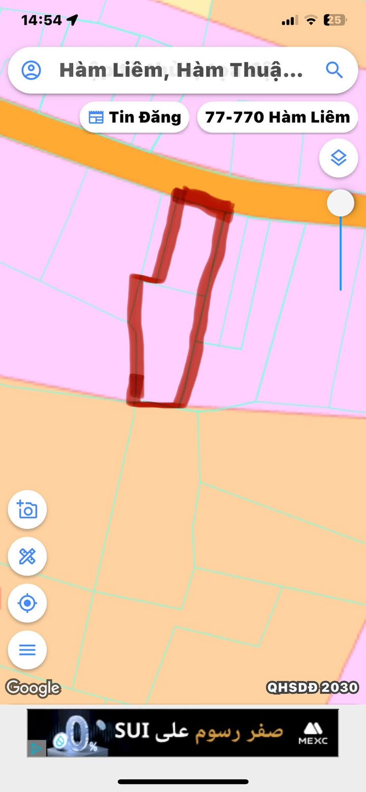 Đất nền 700m² Xã Hàm Liêm, Huyện Hàm Thuận Bắc - Giá chốt 2.6 tỷ!